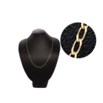 CADENA TEJIDO ESLABÓN 18K