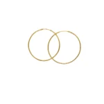 ARETES CANDONGAS LISAS GRANDES ORO 18K