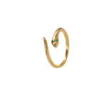 ANILLO PARA DAMA SERPIENTE PIEDRA ORO 18K