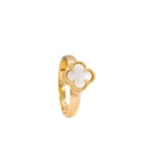 ANILLO PARA DAMA VAN CLEEF BLANCO ORO 18K