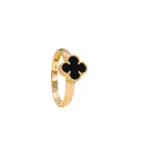 ANILLO PARA DAMA VAN CLEEF NEGRO ORO 18K