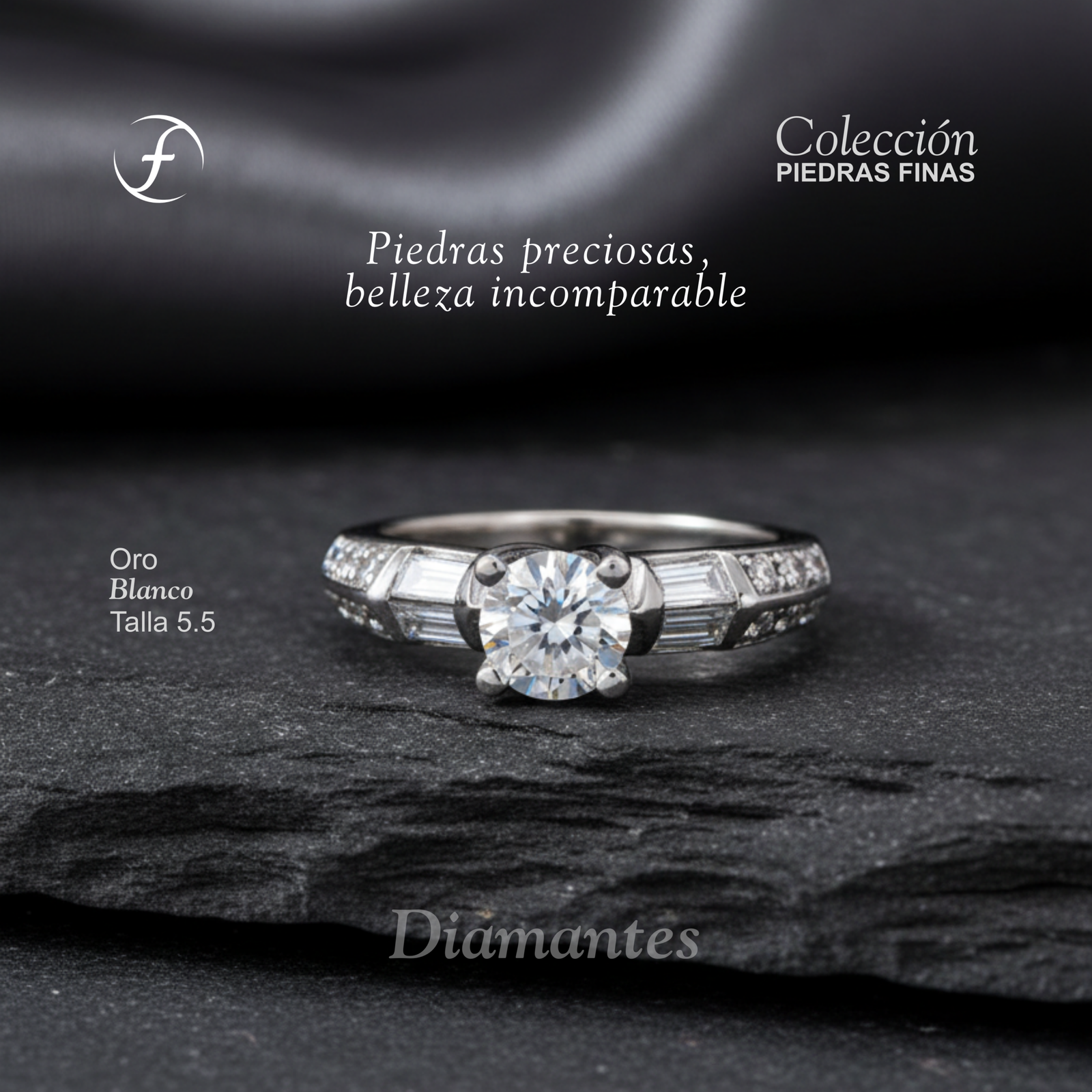 Orofino, Ecuador, Oro 18k, diamantes, piedras finas, perlas, esmeraldas, oro blanco, Zafiro