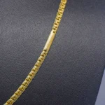 CADENA TEJIDO CHINO BARRAS ORO 18K - Image 2