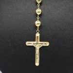 CADENA TEJIDO ROSARIO HUECO ORO AMARILLO 18K - Image 2