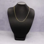 CADENA TEJIDO CORDON DOS OROS 18K