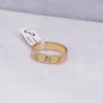 ANILLO MATRIMONIO DIAMANTADO ORO 18K
