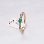 ANILLO SOLITARIO TENNIS ORO 18K