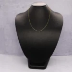 CADENA TEJIDO BANANA CORTA FINA ORO 18K