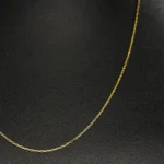 CADENA TEJIDO BANANA CORTA FINA ORO 18K - Image 2