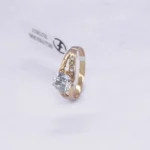 ANILLO PARA DAMA SOLITARIO CALADO ORO 18K
