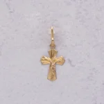 DIJE CRUZ CRISTO ORO 18K