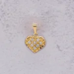 DIJE CORAZON COLMENA ORO 18K
