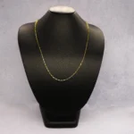 CADENA TEJIDO ANCORA ORO 18K