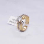 ANILLO PARA DAMA COMPROMISO PIEDRAS ORO 18K