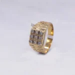 ANILLO PARA HOMBRE ROLEX PIEDRAS ORO 18K
