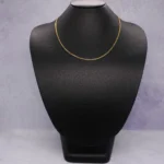 CADENA TEJIDO CUBANA FINA ORO 18K