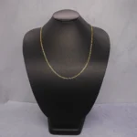 CADENA TEJIDO ESCALERA ORO 18K