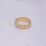 ANILLO MATRIMONIO MEDIA CAÑA LISA ORO 18K