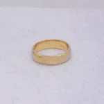 ANILLO MATRIMONIO MEDIA CAÑA LISA ORO 18K
