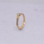 ANILLO PARA DANA SOLITARIO PIEDRA DIAMANTE ORO 14K