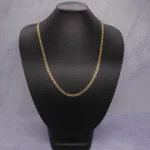 CADENA TEJIDO ESCALERA ORO 18K