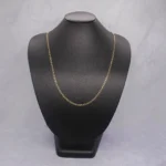 CADENA TEJIDO BANANA ORO 18K