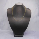 CADENA TEJIDO ROLÓN CORTA ORO 18K