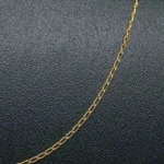 CADENA TEJIDO BANANA FINA CORTA ORO 18K - Image 2