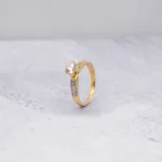 ANILLO PARA DAMA SOLITARIO PIEDRAS ORO 18K
