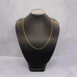 CADENA TEJIDO TRES POR UNO MACIZA ORO 18K