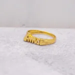 ANILLO PARA DAMA CALADO AMOR ORO