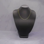 CADENA TEJIDO MARTILLADA PLANA CORTA ORO 18K