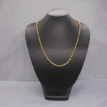 CADENA TEJIDO ROLON ORO 18K