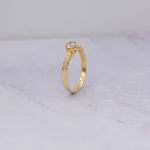 ANILLO PARA DAMA SOLITARIO TENNIS ORO 18K