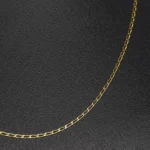 CADENA TEJIDO BANANA FINA CORTA ORO 18K - Image 2