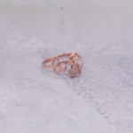 ANILLO PARA DAMA CALADO LOVE ORO ROSA 18K