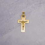 DIJE CRUZ CRISTO DOS OROS 18K