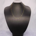 CADENA TEJIDO BANANA LARGA ORO 18K