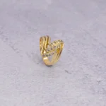 ANILLO PARA DAMA CALADO PIEDRAS ORO 18K