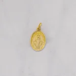 DIJE MEDALLA VIRGEN ORO 18K
