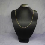 CADENA TEJIDO CUBANA OJOS LINCE ORO 18K