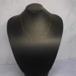 CADENA TEJIDO VENECIANA FINA CORTA ORO 18K