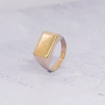 ANILLO PARA HOMBRE MESA HUECO ORO 18K