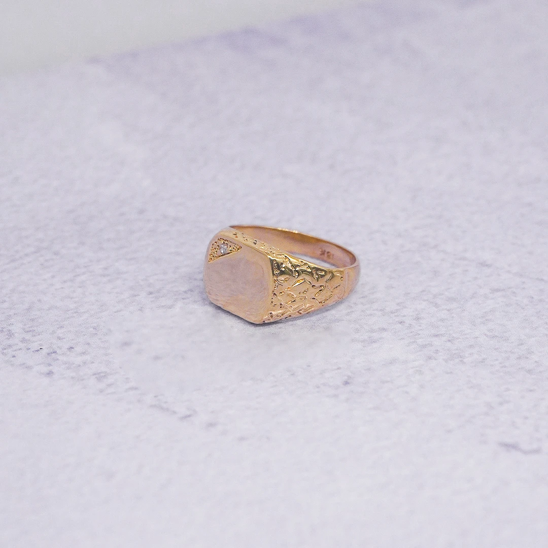 1872198 ANILLO PARA HOMBRE BARROCO LISO ORO 18K - Image 1