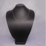 CADENA TEJIDO TRES POR UNO ORO 18K