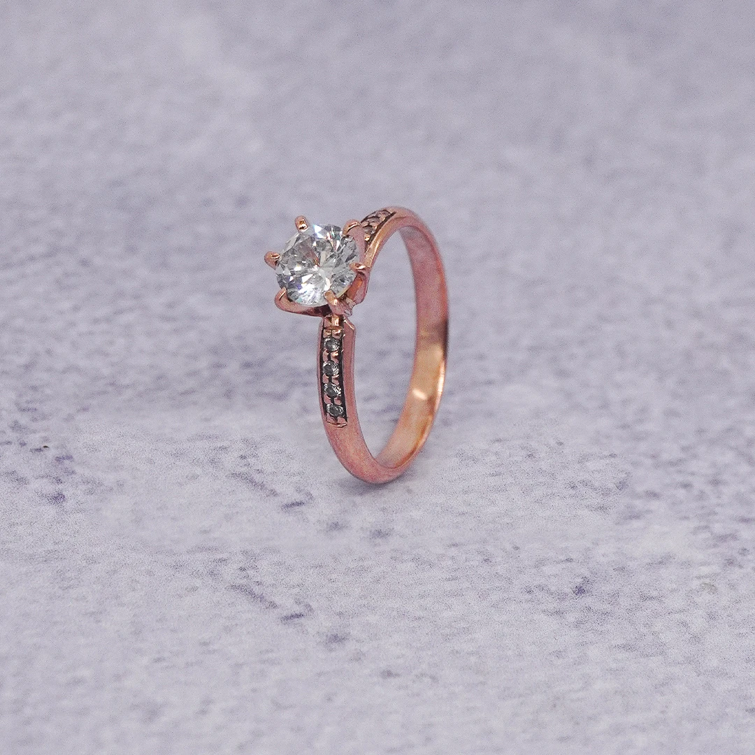 1902620.webp ANILLO SOLITARIO ORO ROSA 18K - Image 1