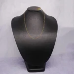 CADENA TEJIDO BANANA CORTA ORO 18K