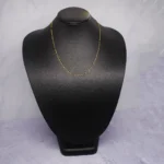 CADENA TEJIDO SINGAPUR BARRAS ORO 18K