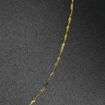 CADENA TEJIDO SINGAPUR BARRAS ORO 18K - Image 2