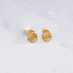 ARETES TOPOS PISCIS 18K